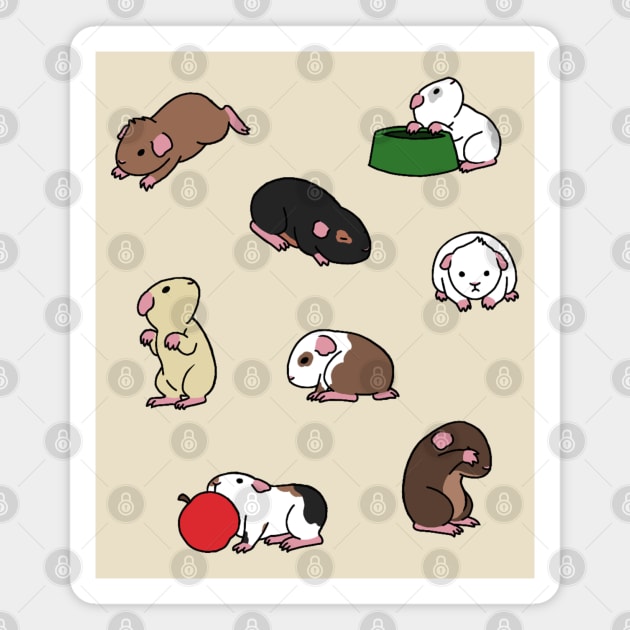 Guinea Pigs Magnet by Firestorm Fox